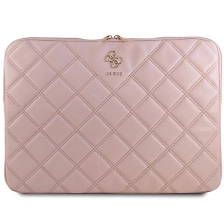 Guess Datorfodral 16" Quilted 4G - Rosa