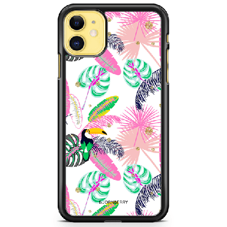 Bjornberry Hårdskal iPhone 11 - Tropical Pattern