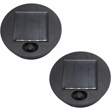 2-pack solar lyktor utbyte för utomhus hängande lyktor, LED solar ljus ersättning med enkel batterilåda