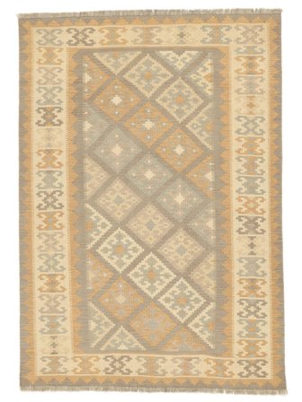 Orientalischer Hell Nomad Kelim Teppich 178X251 Orange/Beige Wolle, Persien