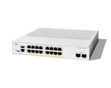 Cisco Catalyst 1200-16P-2G - switch - 16 porter - smart - rackmonterbar