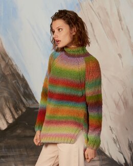Oppskrift Genser med høy hals - Lang Yarns