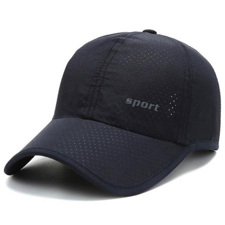 Menn Kvinner Sommer Baseball Cap Hurtigtørkende Luer Unisex Breathab Navy blue one size