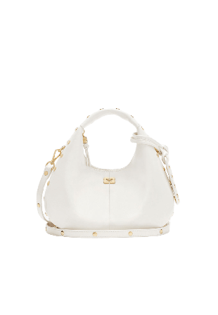 GANNI Hobo Mini Studs Handväskor Dam Vit ONESIZE