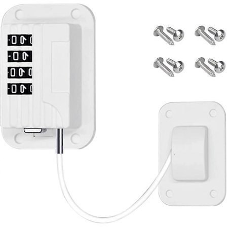 Barnesikring for vinduer, vinduer for arkivskap, kjøleskap med passord, hjemmerestriktor, sikkerhetspro [BR]_jar