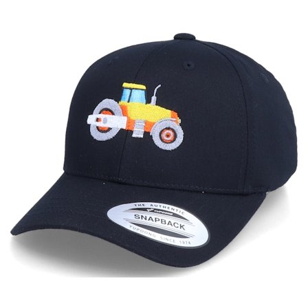 Kiddo Cap - Kids Road Roller Black Adjustable Adjustable Black Cap - @ Hatstore