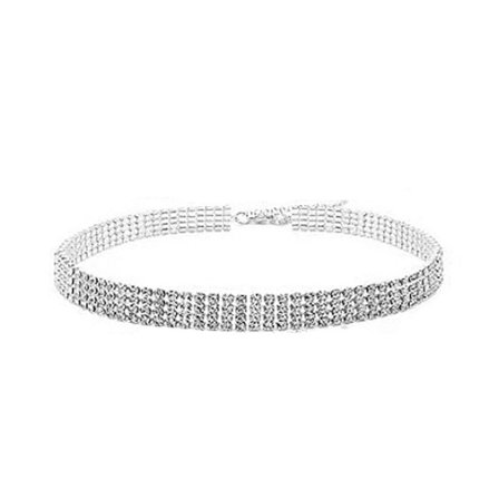 Crystal Collar Chain Halsband 4 RADER - stock