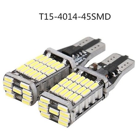 2 st högpresterande automatiska glödlampor vit DC 12v bil backljus T1