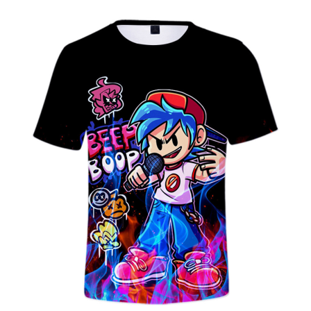 Friday Night Funkin T-shirt Barn Pojkar Flickor Kortärmade Toppar