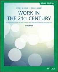 Work in the 21st Century, ISBN: 9781119590262
