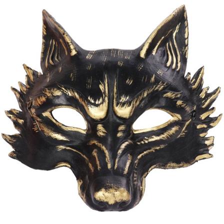 Ulvemaske Cosplay Halloween Ræv Maskerademaske Cosplay Karneval Party Maske