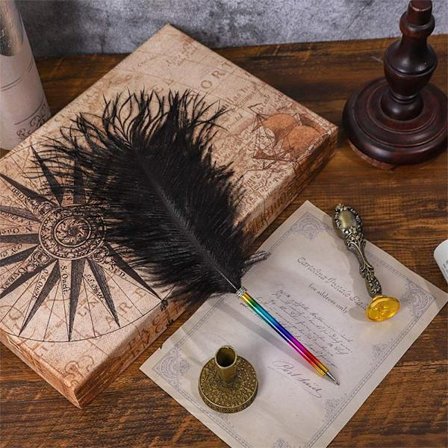 2 ST Fjäderpenna Kulspetspenna 10 10