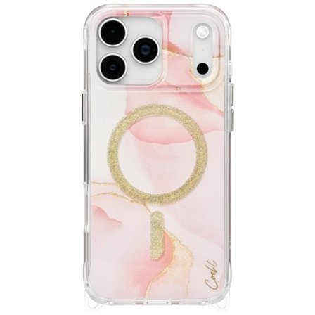 Uniq Coehl Aeris Fodral för iPhone 17 Pro Max Magnetisk laddning - Rosa
