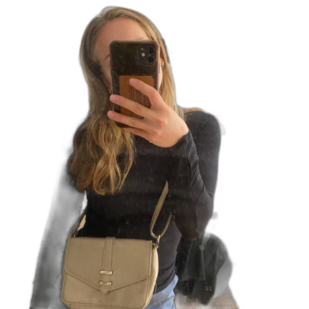 Axelbandsväska guld