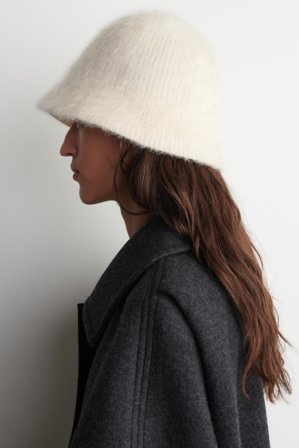 COS Women's Cappello Da Pescatore In Mohair in Beige