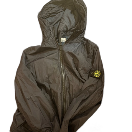 Svart vindjacka från Stone Island Junior