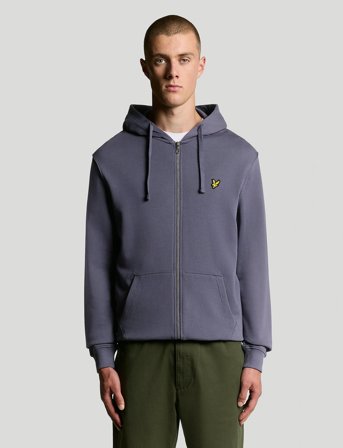 Lyle & Scott Zip Through Hoodie - Navy - L
