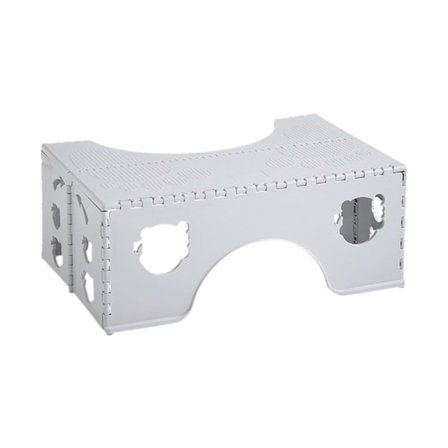 Fällbar pall fotpall grå grå