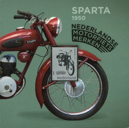 Holland - Motorcykel Sparta 19 - Postfrisk sølvfrimærke i folder