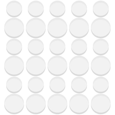 30 st Glasbordsskydd Sugkoppar Transparenta Bordsskydd Stötdämpare Möbel Bänkskivor Stötdämpare Transparent 2.5X0.3X0.3CM