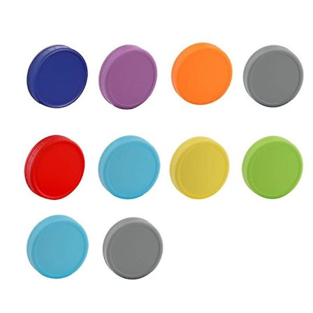 10 st 7/8.6cm Runda Burklås Lock Matförvaringsbehållare Lock för Masonburk (86mm)