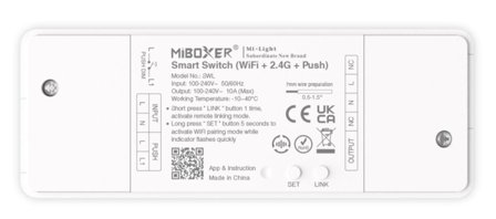 SYNERGY 21 LED Wifi Smart Switch WiFi + 2,4G + Push *Milight/Miboxer*