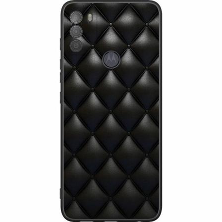 Motorola Moto G50 Svart Skal Leather Black