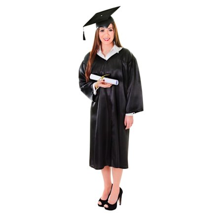 Bristol Novelty Unisex Vuxen Graduation Robe Kostym En Storlek