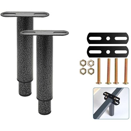 Justerbara Sängram Fötter 2-pack 18-33cm Infällbara med Resårbotten Ben Kompatibla med Skåp Soffsäng Ersättningsdelar