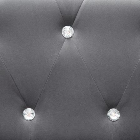 Vidaxl Chesterfieldsoffa 2-sits Sammet 146x75x72 Cm Grå Grå