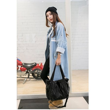 1 stk dame myk PU skinnveske håndvesker dame crossbody vesker for kvinner skuldervesker