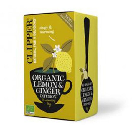 Clipper Citron & Ingefær Te Ø 20 breve, Helse & Madvarer, Te, Øvrig Te