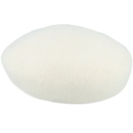 Seeberger - Branco beret Chapéu - Boiled Wool White Beret @ Hatstore