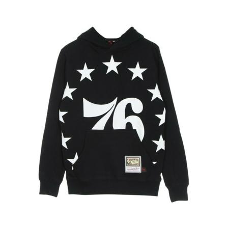 Mitchell & Ness, hoodie Czarny, Mężczyzna, Rozmiar: S