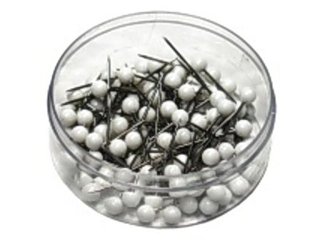 Kartnålar runda vit 100/fp - Lyreco - Kontorsmaterial - Häftstift och kartnålar - Kartnålar