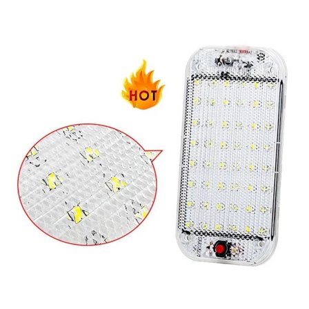 Led innerbelysning 12-24v 48-ledchip vita 6000k husvagn husbil