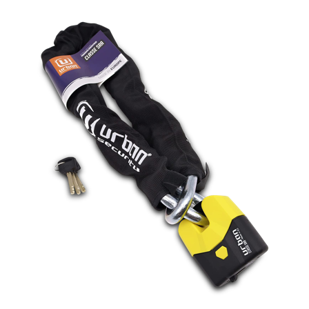 Vorhängeschloss Urban U8K ø15mm + Schlaufenkette ø14mm Class SRA 100cm