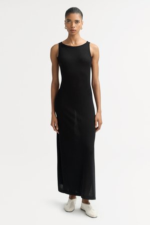 Soft Goat - Summer Dress - Kleid aus Kaschmir - L - Black