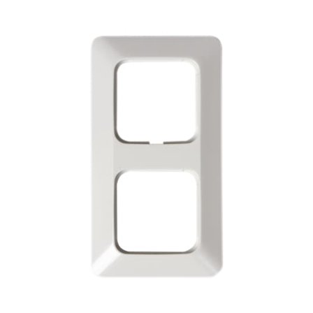 ABB Ramme 2-hull 85mm Hvit Jussi