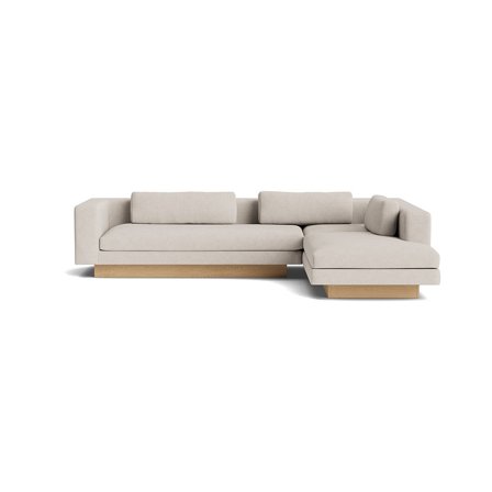Manhattan chaiselong sofa, højrevendt - Sneak Beige - 295x240x75 - Sofa, chaiselong