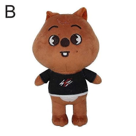Skzoo - Stray Kids 20Cm Dukke, Plyslegetøj, Chan Leebit Dwaekki Jiniret Han Quokka, Til Fans, Sød Gave
