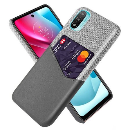 Bofink Motorola Moto E20 Card Suojakuori - Harmaa