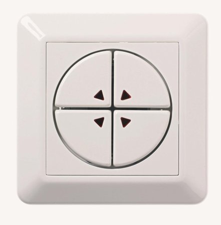 Elko EKO03980 Trykknapp 24 V AC/30 V DC, 400 mA 4-polet, Strømbrytere & vegguttak