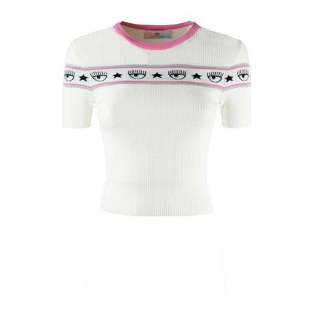 Chiara Ferragni Collection, T-Shirt Biały, Kobieta, Rozmiar: S