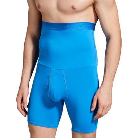 Män Tummy Control Shorts Hög Midja Underkläder Slankning Shapewear Body Shaper Ben Boxer Kalsonger