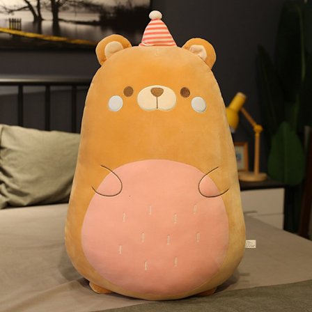 Squishmallow Pude Dukke Kawaii Dyr Fed Dinosaur Pude Plys - -i Bjørn