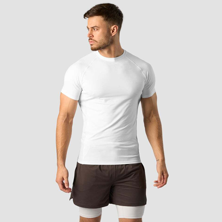 ICANIWILL Stride Muscle Fit T-shirt Men, White