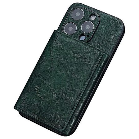 Kompatibel med MagSafe Korthållare Tri-fold Plånbok Ställ för iPhone 12-15