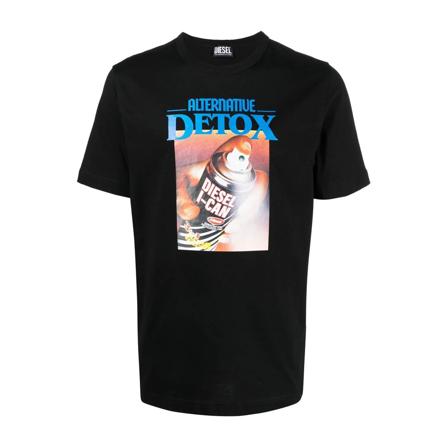 Diesel, T-Shirts Czarny, Mężczyzna, Rozmiar: L