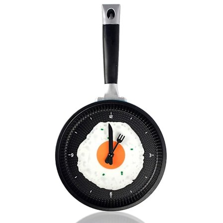 Kjøkken Stekepanne Klokker Vegg Stilig Stekt Egg Timer Landlig